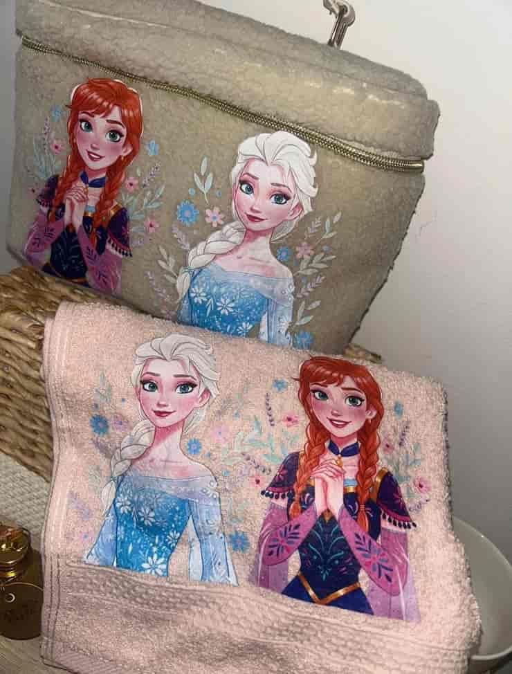 Impression DTF sur serviette et vanity